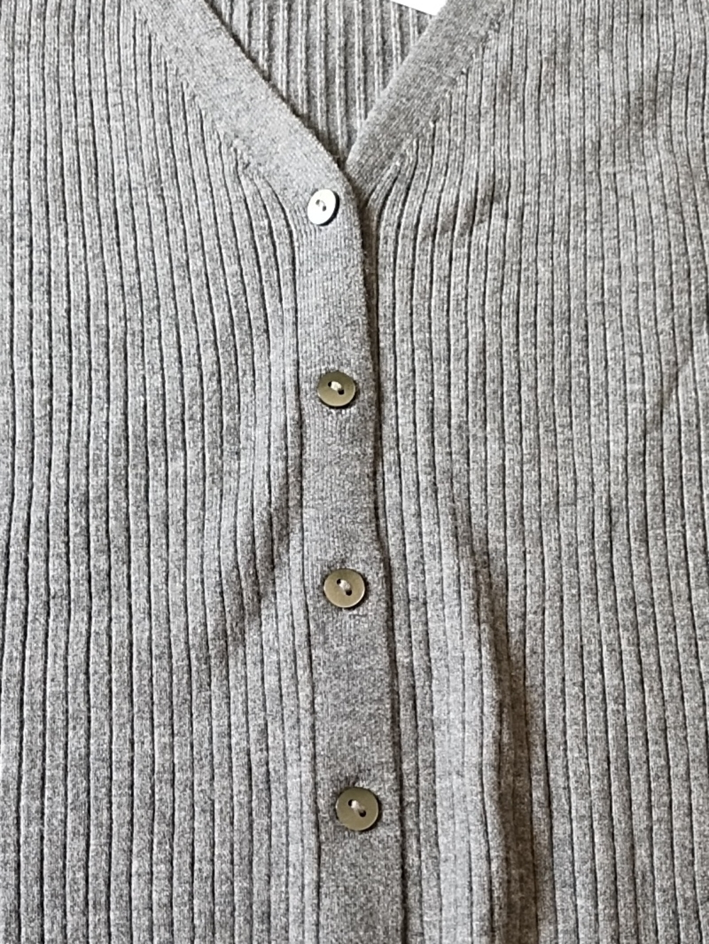 A New Day Collared, Ribbed Button Up Sweater - Picture 5 of 7